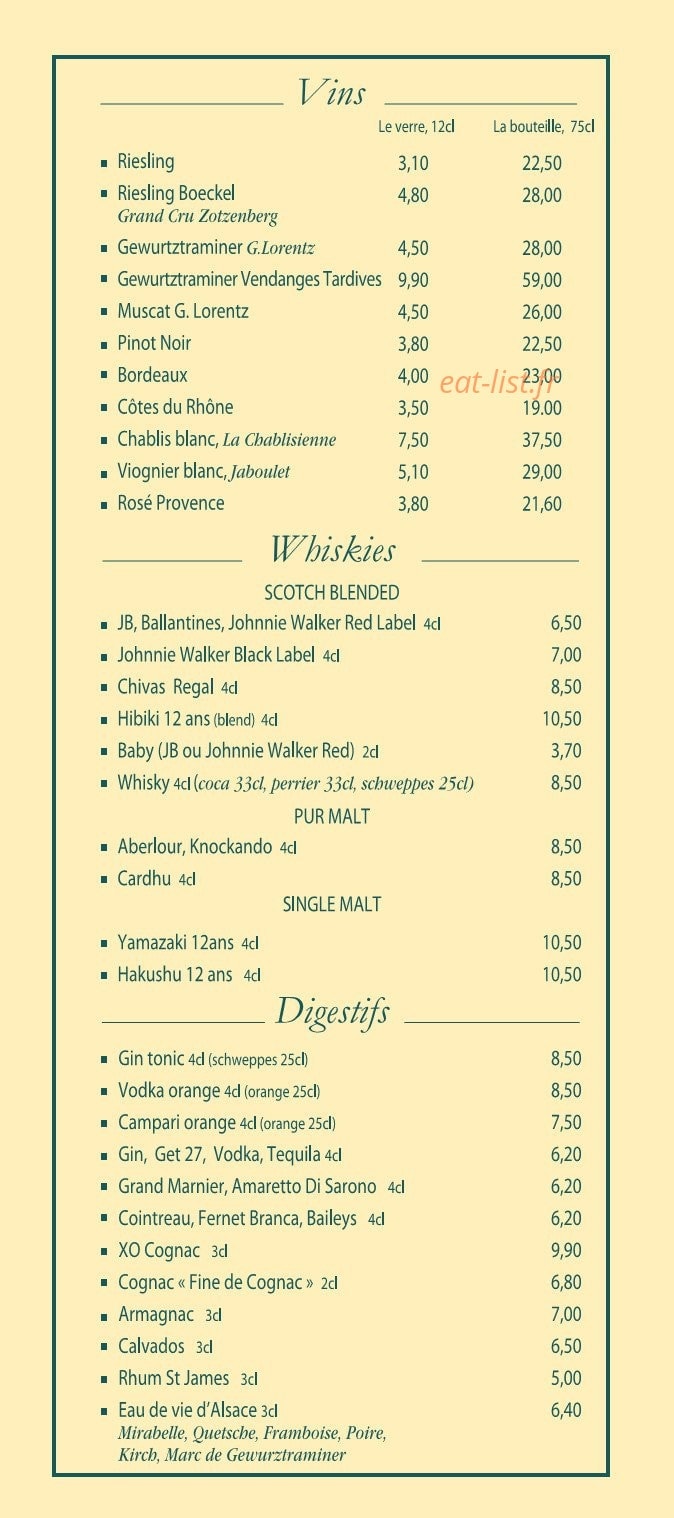 Café Broglie — carte page 5