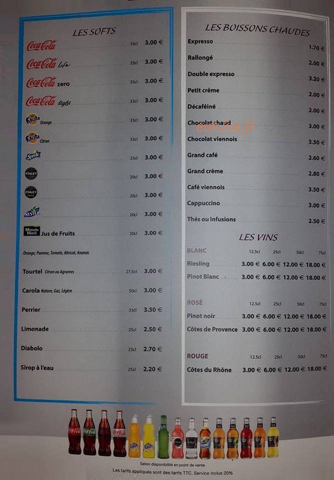 Café les Glacières — carte page 4