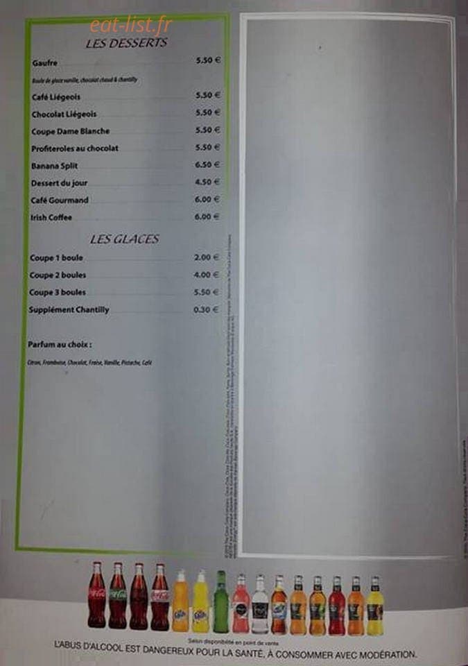 Café les Glacières — carte page 5