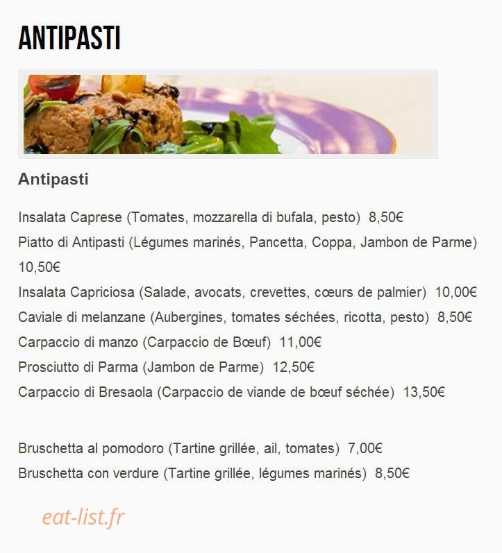 Capriciosa — carte page 4