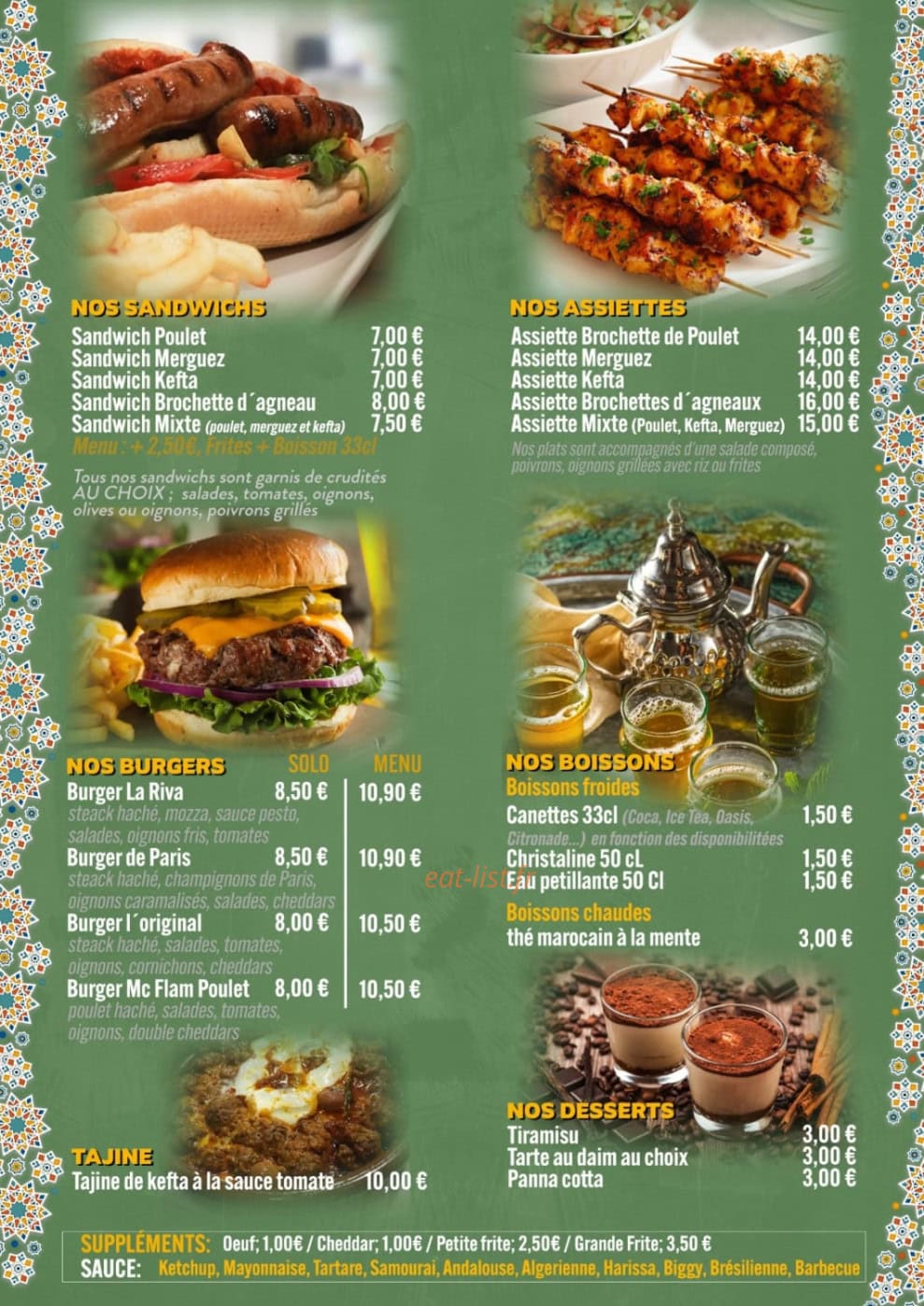 Casa Flam — carte page 1