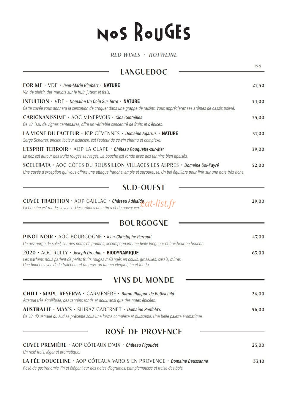 Chère Amie — carte page 28