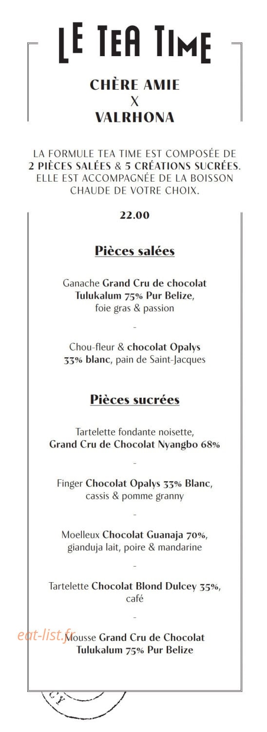 Chère Amie — carte page 22