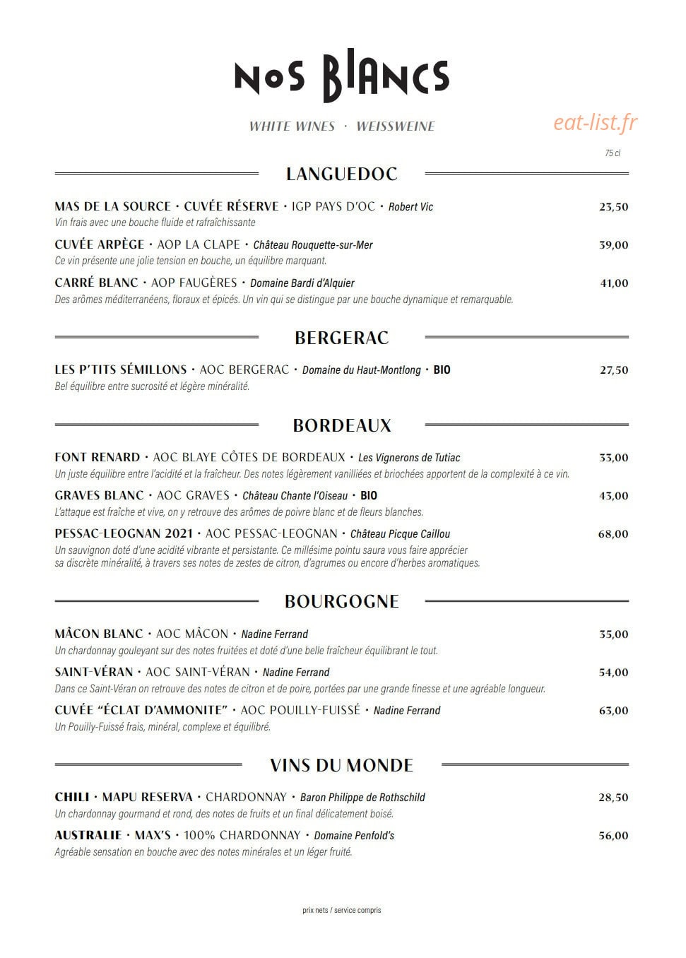 Chère Amie — carte page 26