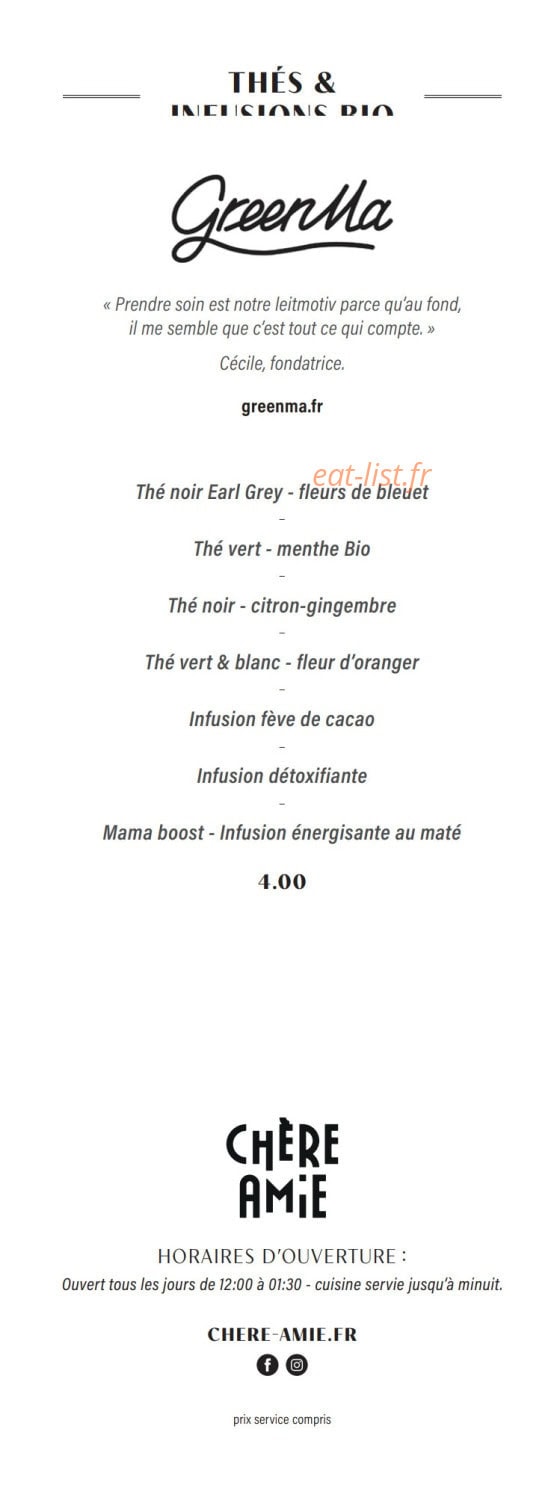 Chère Amie — carte page 23