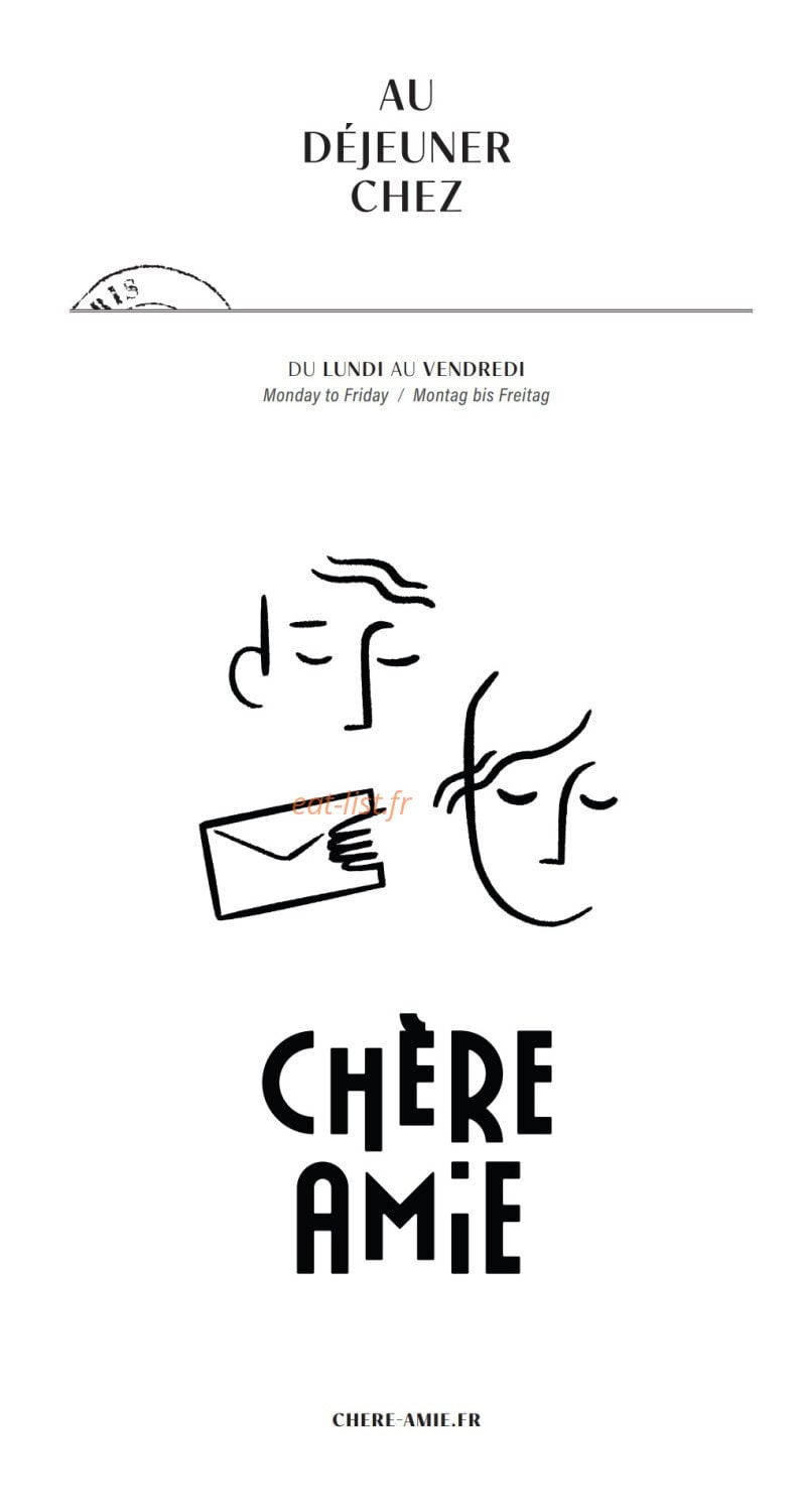 Chère Amie — carte page 1