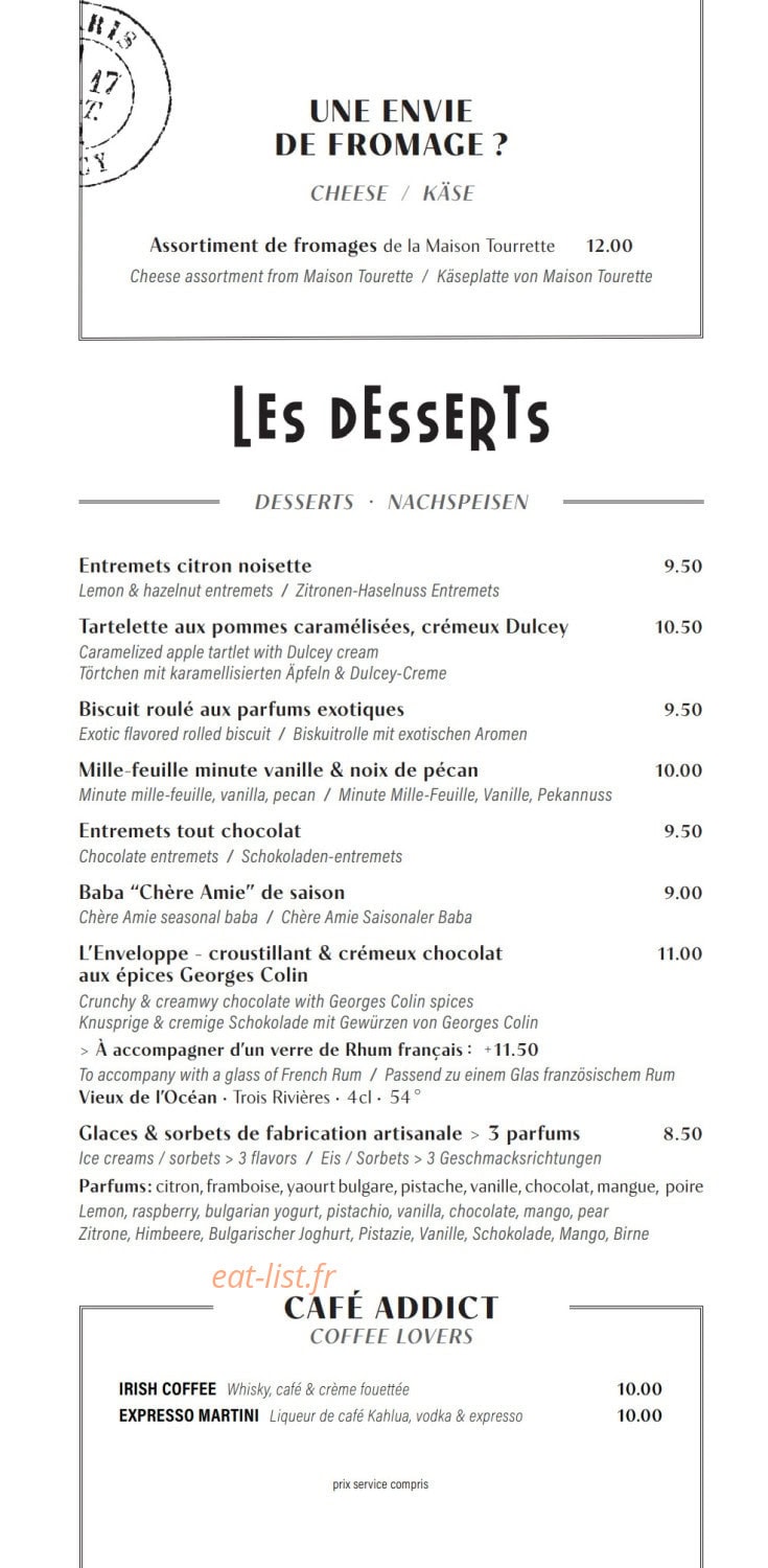 Chère Amie — carte page 10