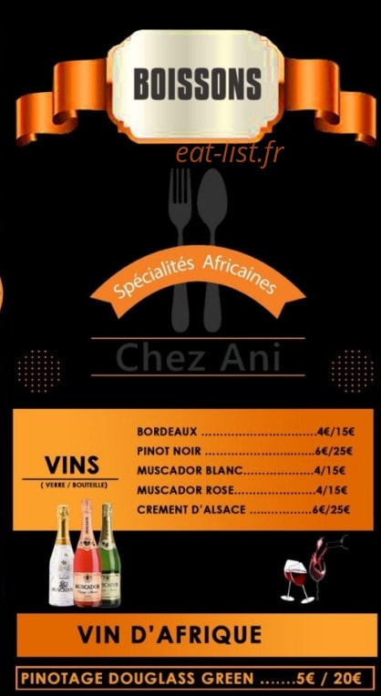 Chez Ani — carte page 4