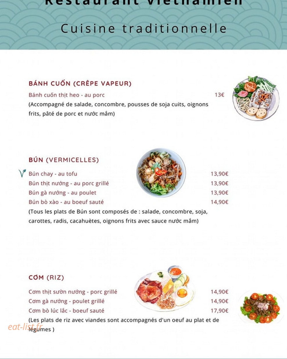 Chez Cô Hai — carte page 2