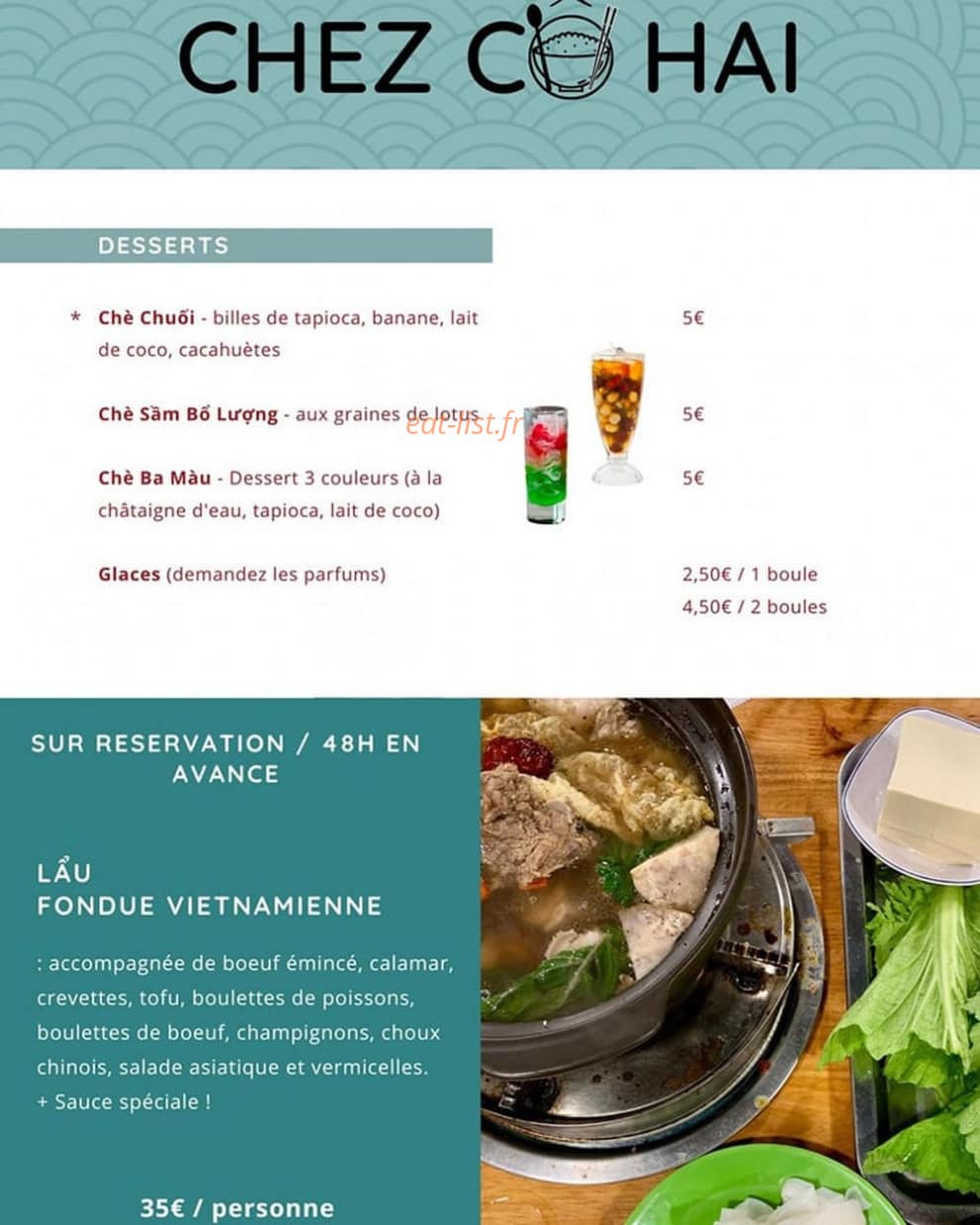 Chez Cô Hai — carte page 3