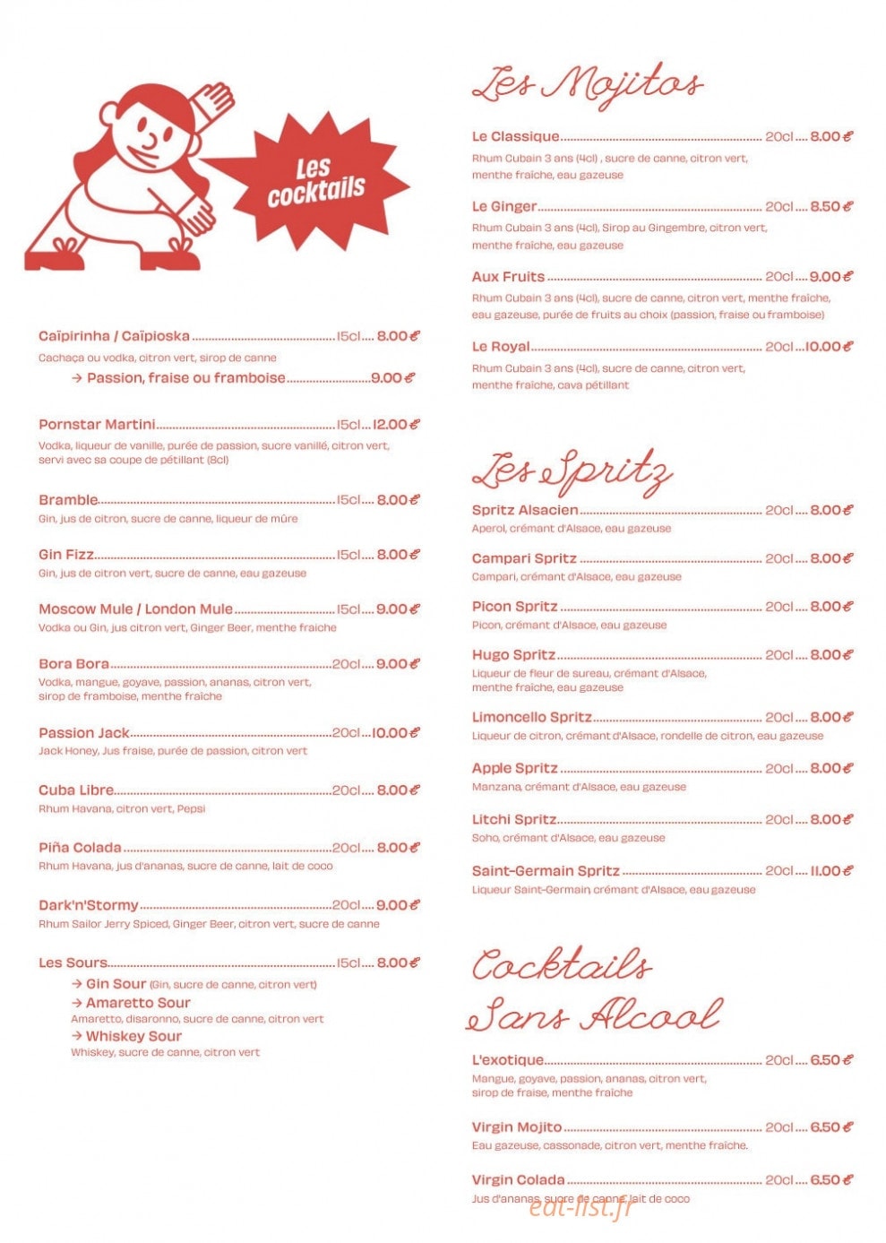 Chez les Lùschtig — carte page 8