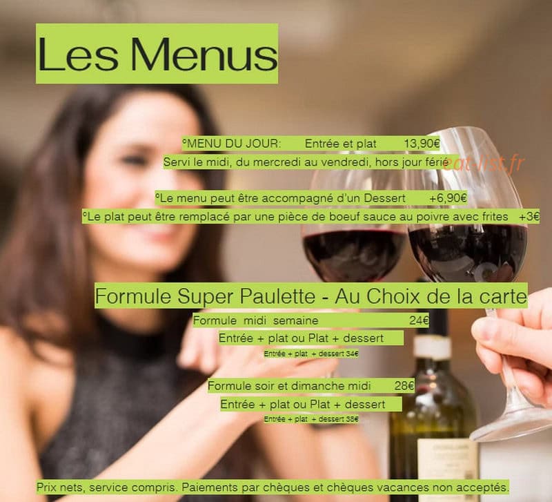Chez Paulette — carte page 3