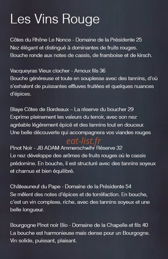 Chez Paulette — carte page 5