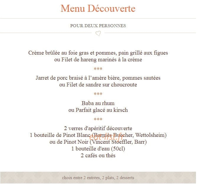 Chez Yvonne — carte page 3