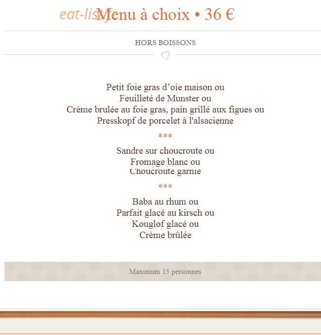 Chez Yvonne — carte page 11