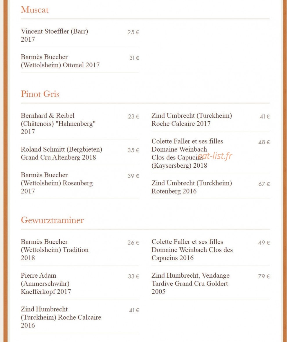 Chez Yvonne — carte page 20