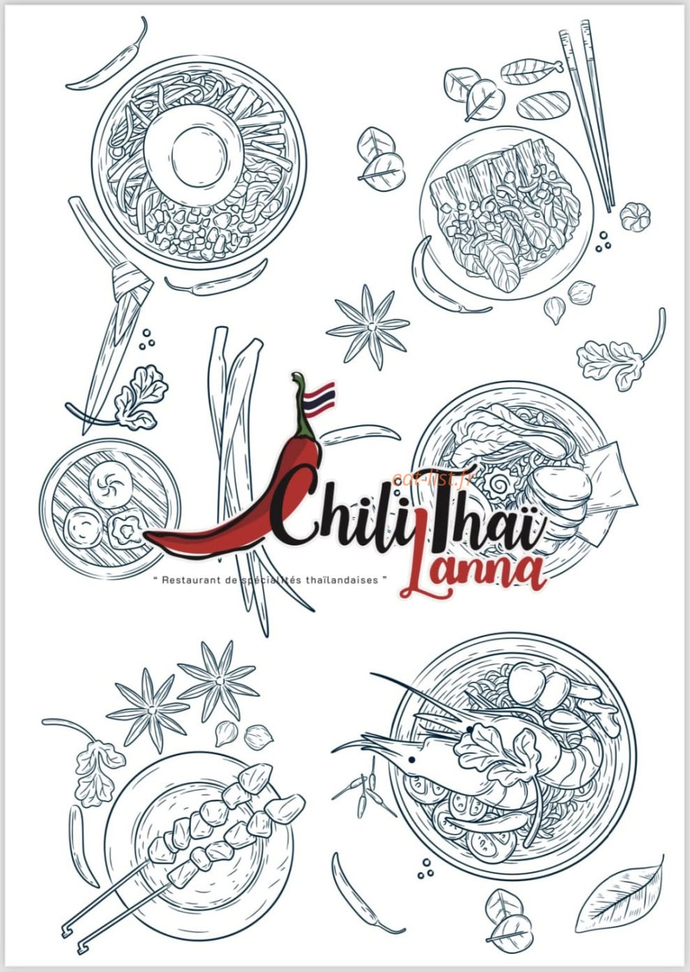 Chili Thaï Lanna — carte page 1