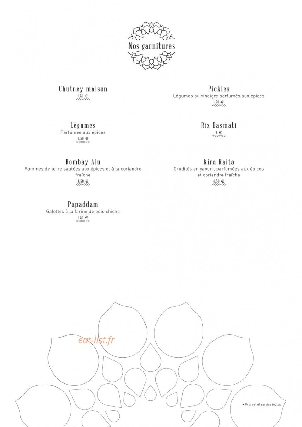 Cinnamon — carte page 6