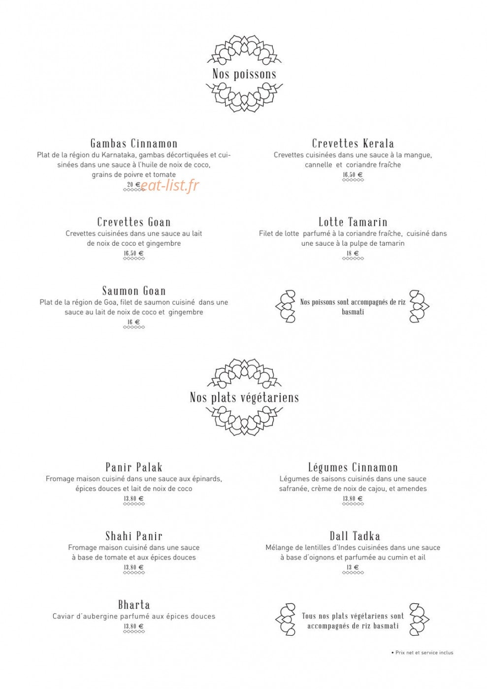 Cinnamon — carte page 5