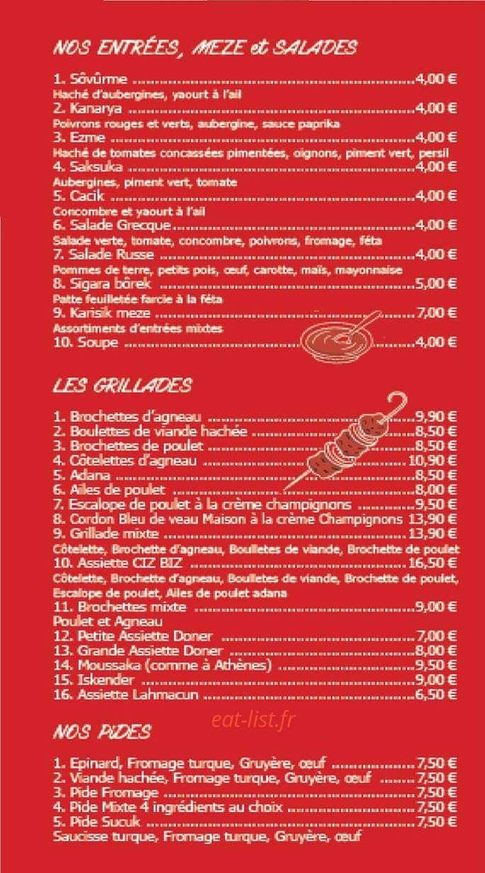Ciz biz — carte page 2