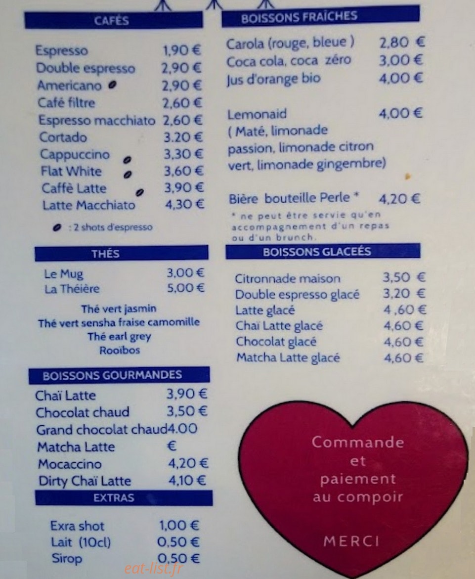 Coffee Stub — carte page 2