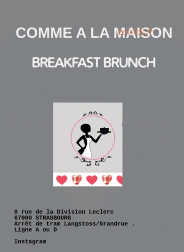 Comme à la maison — carte page 1