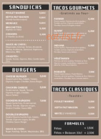 Cookers — carte page 2