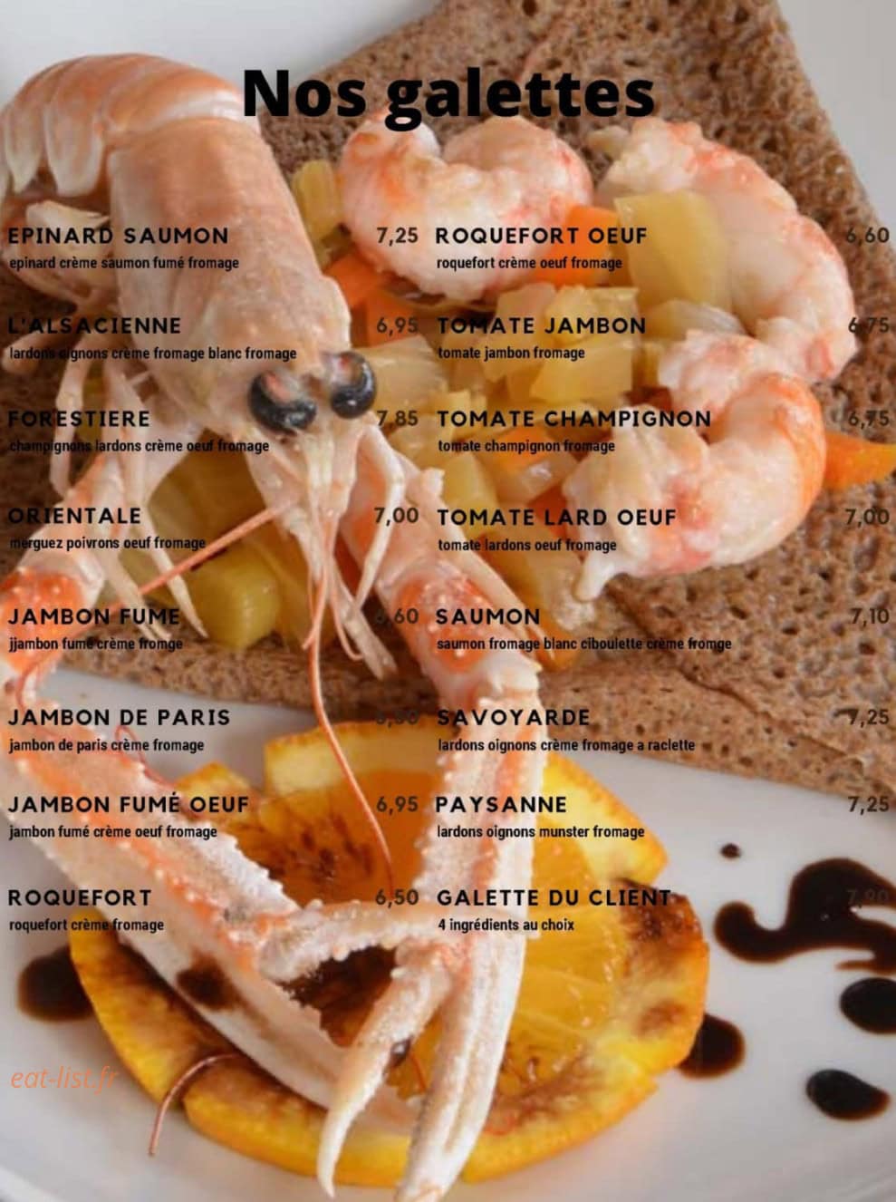 Crêperie Bol d'Air — carte page 5