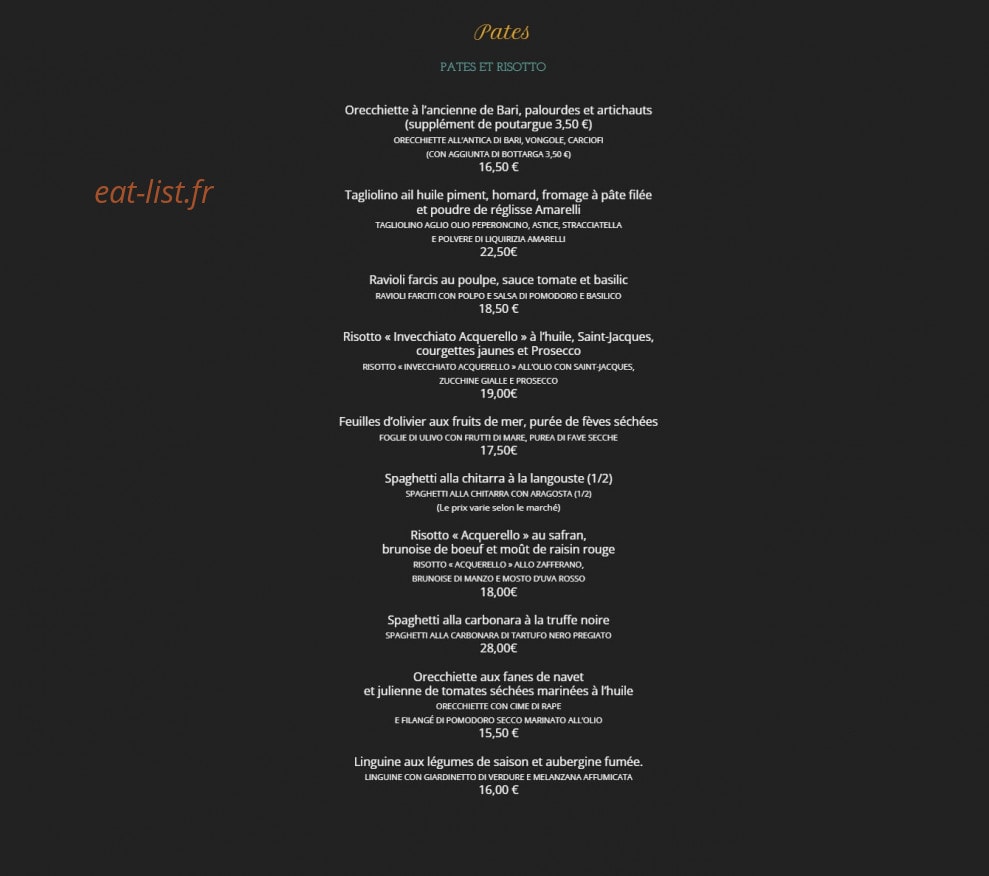 Da Pietro — carte page 2