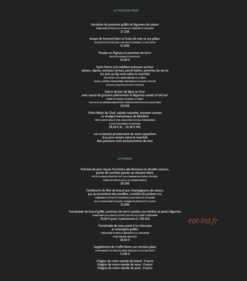 Da Pietro — carte page 3