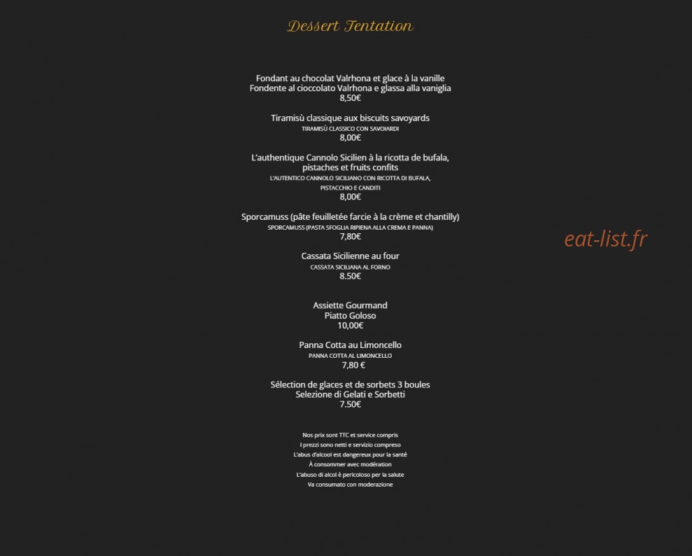 Da Pietro — carte page 4