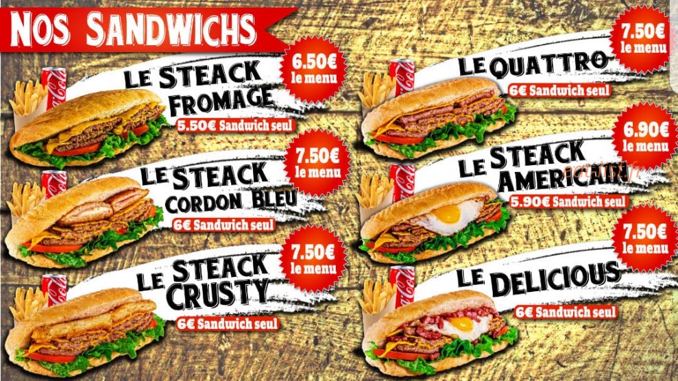 Delicious Food — carte page 1