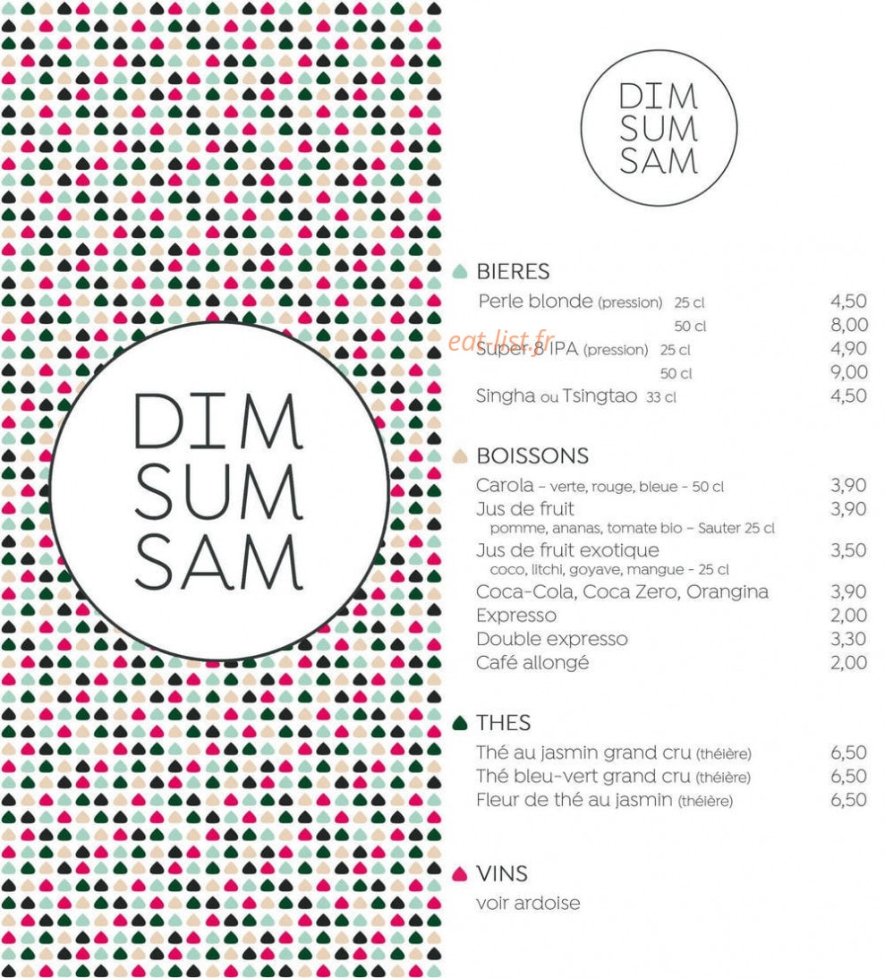 Dim Sum Sam — carte page 2