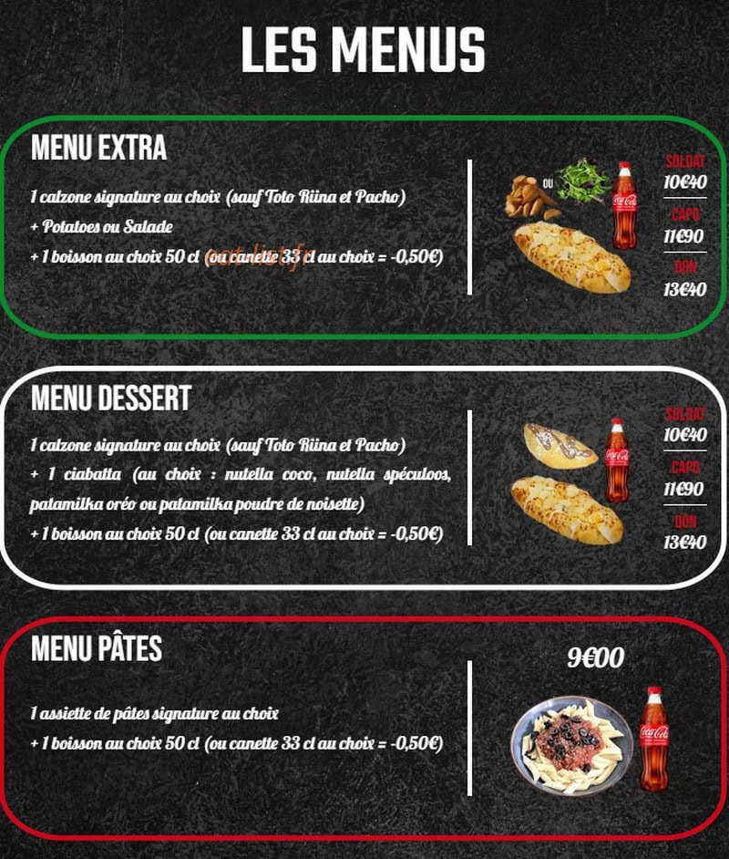 Don Calzone — carte page 6