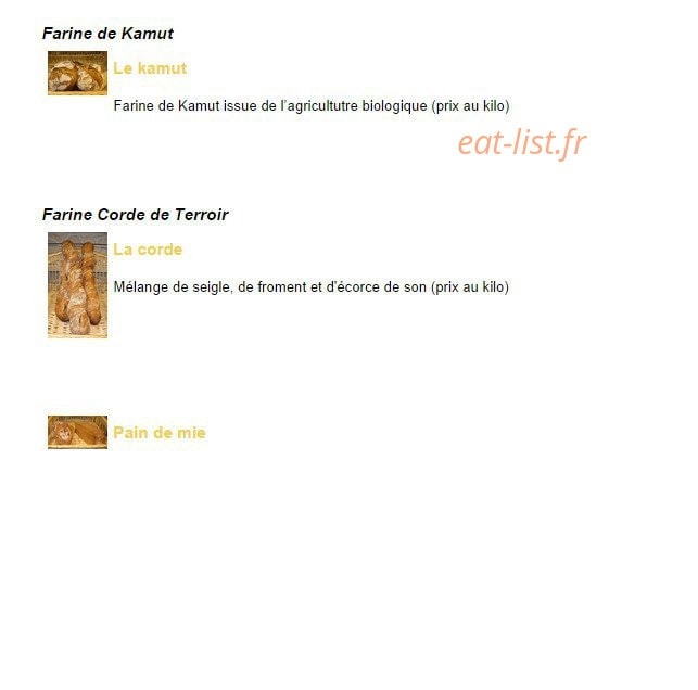Du Blé au Pain — carte page 3