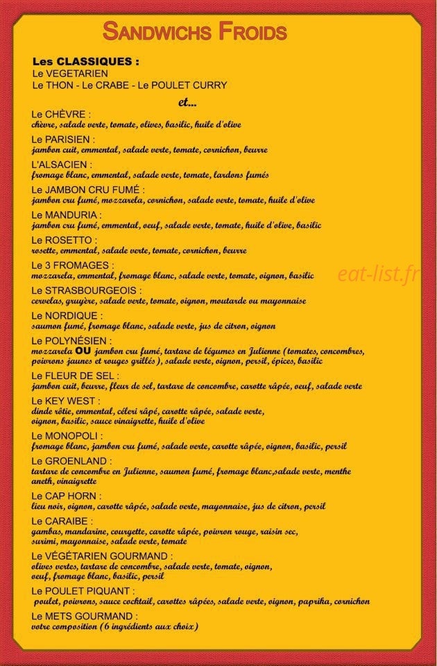 Fins Mets Gourmands — carte page 4