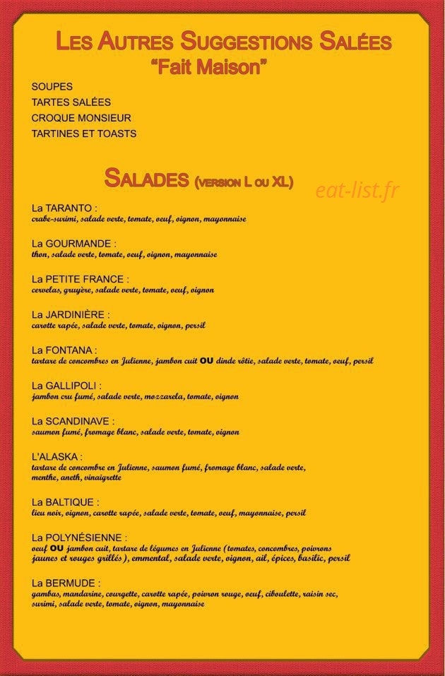 Fins Mets Gourmands — carte page 2