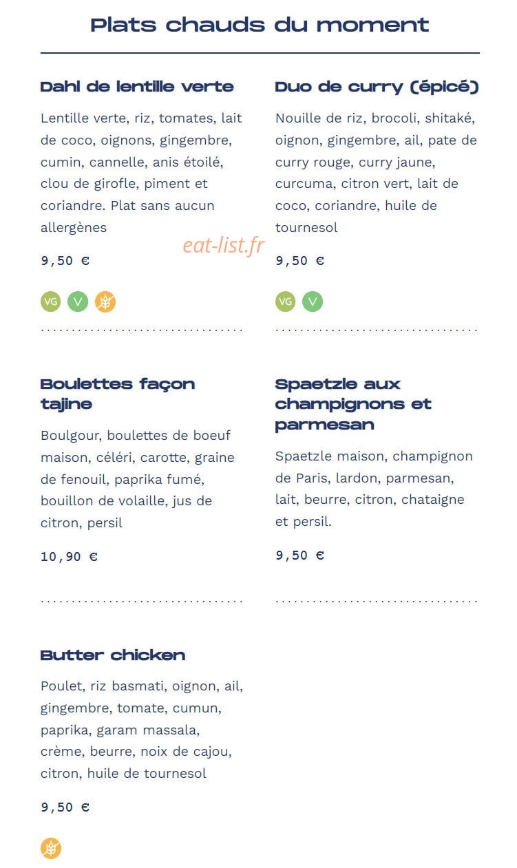 Flow Food Family — carte page 2