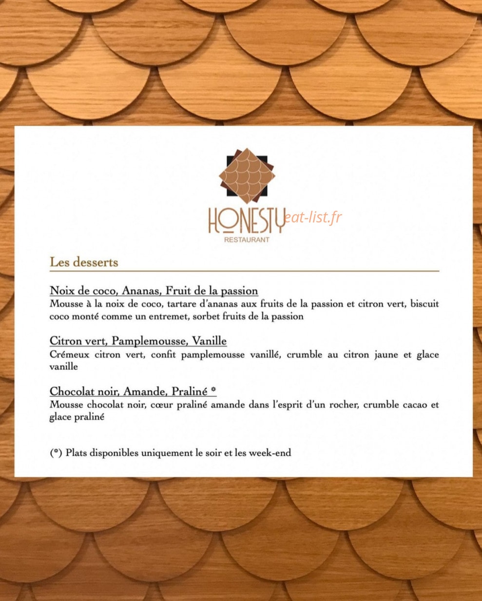 Honesty — carte page 2