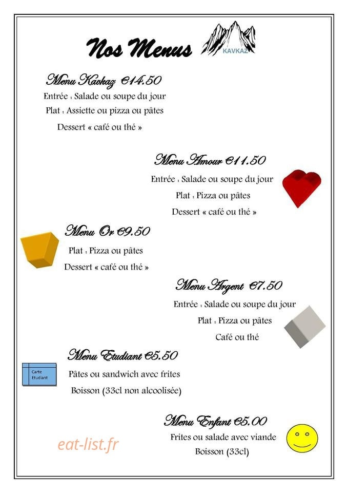 Kavkaz — carte page 1