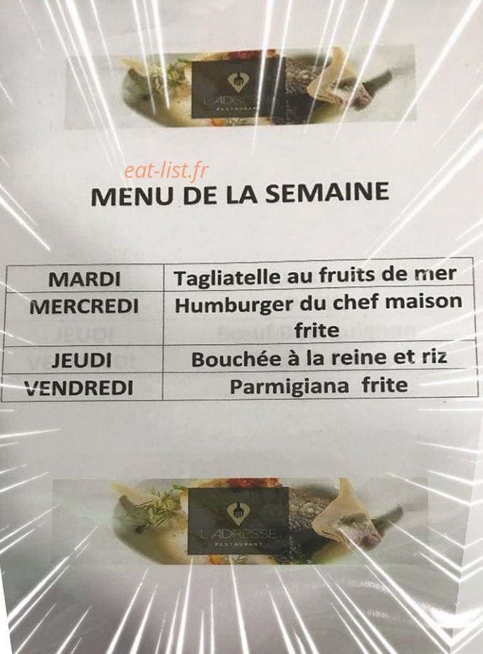 L'adresse — carte page 1