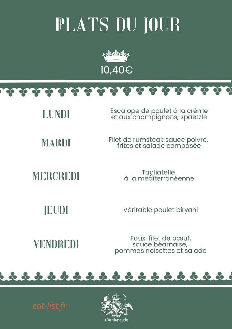 L’ambassade — carte page 1