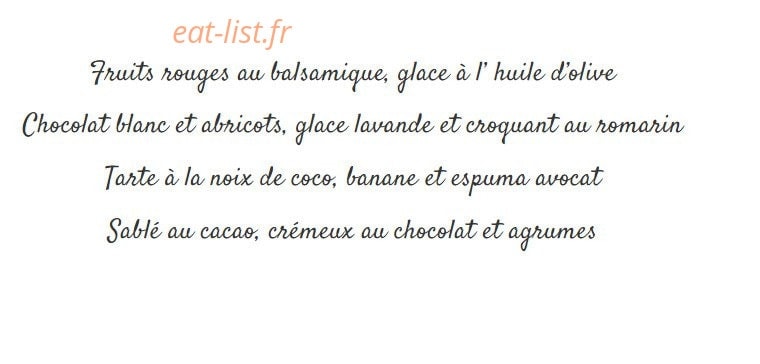 L'éveil des Sens — carte page 4