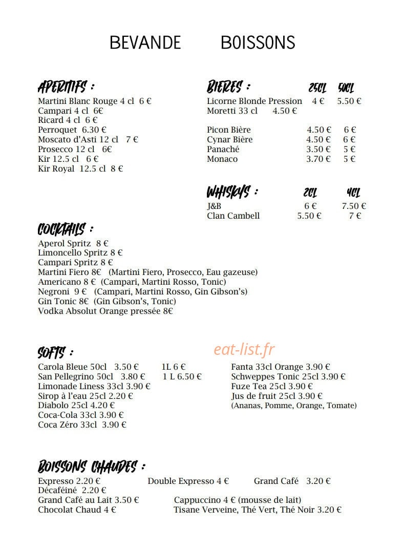 L'Italiano — carte page 8