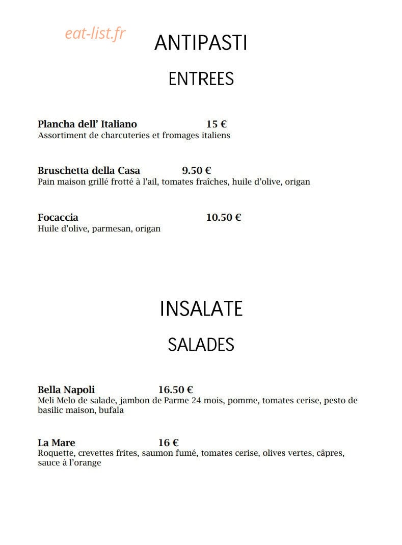 L'Italiano — carte page 2