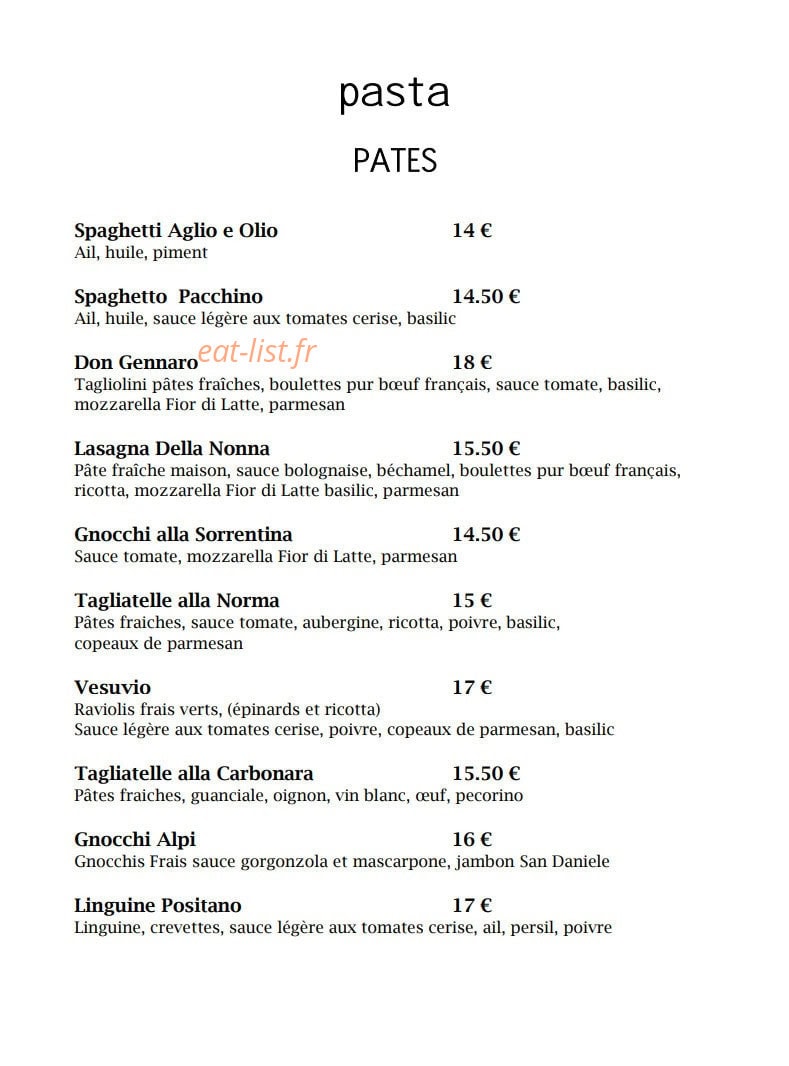 L'Italiano — carte page 3