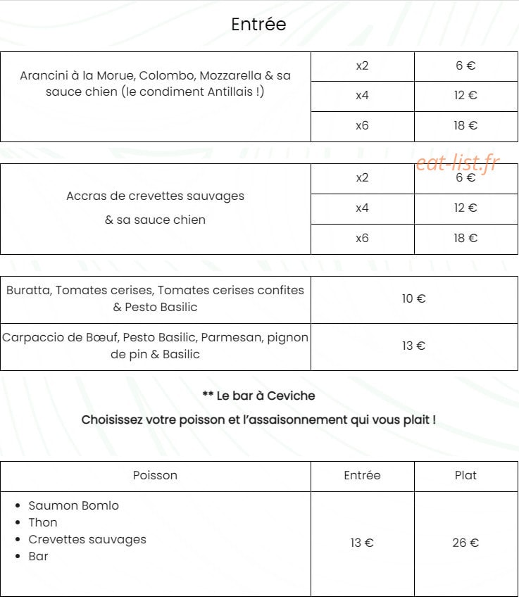 L'Orchidea — carte page 1