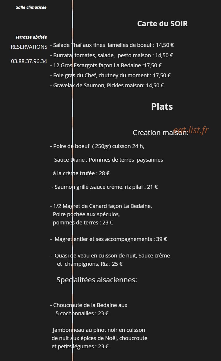 La Bedaine — carte page 1