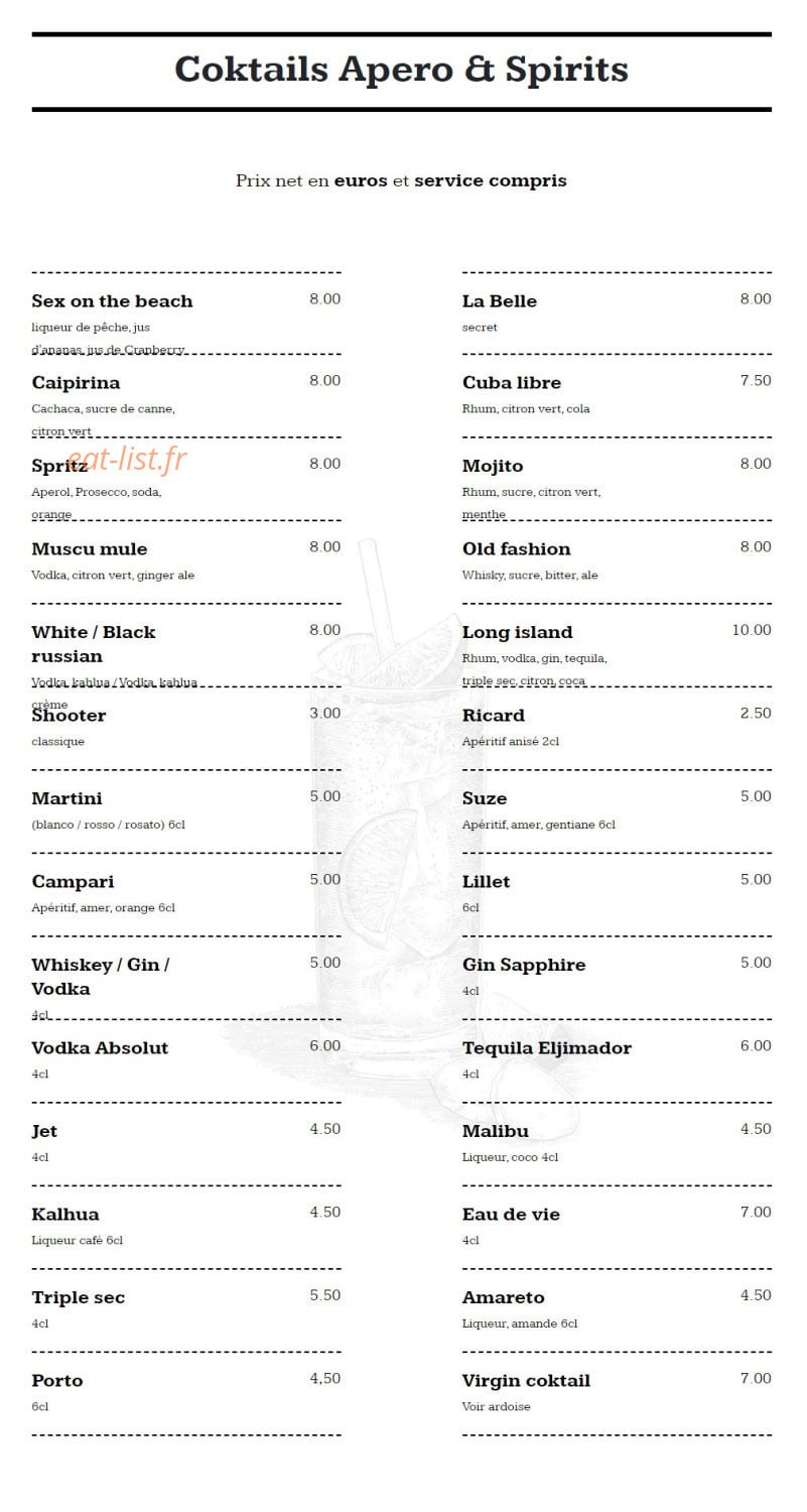 La Belle — carte page 4