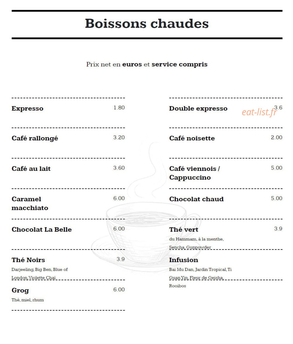 La Belle — carte page 7